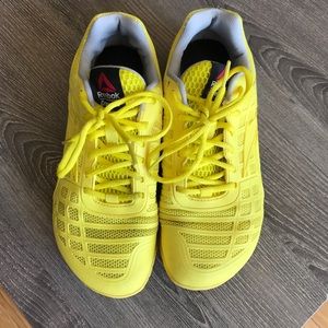 Reebok CrossFit Nano Size 8 Yellow Like New